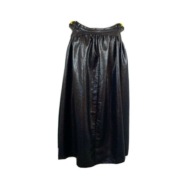 Rachel Comey Dresses & Skirts - Rachel Comey Dress 2 Womens Metallic Black Gray Mini Yellow Buckle Straps